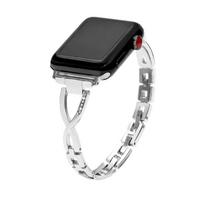 Moteriška apyrankė Apple laikrodžio apyrankei 44mm 45mm 41mm 40mm 42mm 38mm metalinis Bling deimantinis dirželis, skirtas Iwatch Ultra 8 7 SE 6 5 4 3 2 1 Išmaniojo laikrodžio apyrankė 38mm 40mm 41mm