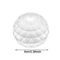 Skaidrus krištolinio rutulinio prizmės langas vaivorykštės gaminimo langų prizmės saulės gaudyklė, skirta feng shui 80mm/3.15inch white