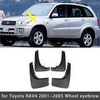 Purvasaugiai Toyota RAV4 RAV 4 XA20 2001 2002 2003 2004 2005 Purvasaugiai Sparnai Purvo Atmušalai Priekiniai Galiniai Ratai 4 Vnt Automobilio wheel eyebrow
