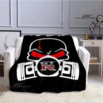 GTR lenktynėms skirta retro rašto antklodė, šilta, minkšta ir patogi, namų kelioninė lova, pikniko antklodė, gimtadienio dovana 75x100cm