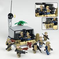 MOC 1605A karinės kovos valdymo centro gynybinio bunkerio statybiniai blokai