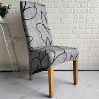 XL Size Printed Chair Cover Spandex Stretch High Back Chair Covers for Dining Room Wedding Hotel Banquet Home Kitchen Seat Case XL size