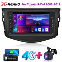 2din Toyota RAV4 2006-2012 Android 12 Automobilinis Radijas Multimedijos Grotuvas 4G 8 Branduolių GPS Navigacija Carplay Auto DVD Autoradijas 8 core 4GB+64GB
