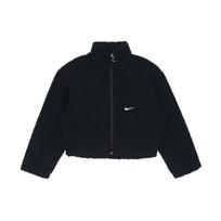 Nike Logotipo Spaudinys Vienspalvė Laisva Trumpa Siuvinėta Striukė Moteriškos Striukės Juoda DM1764-010 L