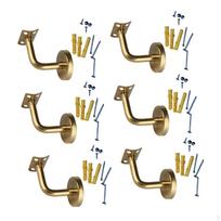 6 vnt. Turėklų atramos Laiptų Rankenos Laikikliai Koridoriaus Lauko Vidaus Turėklai Universalūs 6 cmx6 cm_Bend Fixed