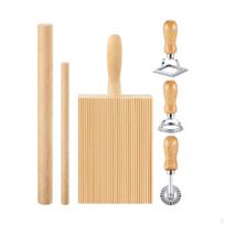 Kliukų gaminimo rinkinys su makaronų įrankiais ir kočėlu naminiam gaminimui 6 Pieces