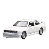 1/36 BMW M3 Žaislinio automobilio modelis Miniatiūrinis Klasikinis Laisvi ratai Atitraukiamas Lieto lydinio Kolekcija Dovana Vaikams Berniukui Vaikui balta