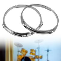 2 vnt. Lug būgno lankų rinkinys Žiedai Tvirtos Profesionalios Dalys Metaliniai Pakeičiami Plakikliai 10  inches 6 holes