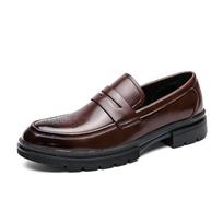 Verslo Odiniai Bateliai Vyriški Madingi Penny Loafers Atsipalaidavę Proginiai Bateliai Klasikiniai Formalūs Oxford Bateliai Vyrams Elegantiški Ponų Bateliai 38 ruda