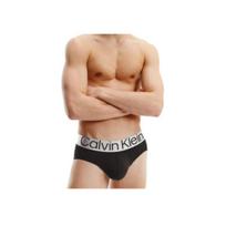 Calvin Klein Laisvalaikio Trikampio Formos Apatiniai Su Raidžių Spaudiniu 3 Vnt. Vyriški Apatiniai Juodi 000NB3129A-7V1 S