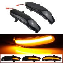 2 vnt. LED dinamiškas posūkio signalas, sekvencinis šoninio veidrodėlio indikatorius, skirtas Mercedes Benz C klasės W203 S203 CL203 2001-2007