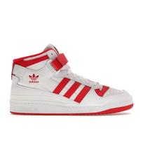 adidas Forum Mid Balti Ryškiai Raudoni Unisex Sportbačiai Debesėlio Baltumo GY5819 36