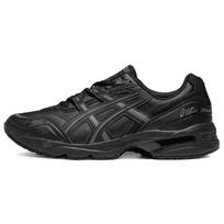Asics Gel-1090 Audinys Sintetinė Oda Mada Retro Sportiniai Žemi Gyvenimo Būdo Batai Unisex Kedai Juodi Pilki 1203A243-001 36