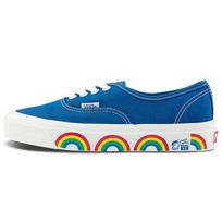 Vans Authentic 44 Dx Anaheim Lightweight Comfortable Low-Top Skate Shoes Unisex sneaker Blue Rainbow VN0A54F241D 36