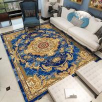 European Luxury Living Room Carpet Bedroom Bedside Large Floor Mat Washable Non-slip Bathroom Area Footpad Cloakroom Decor Rug 40x60cm