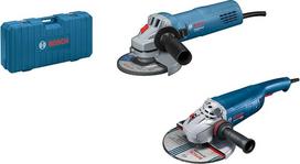 "Bosch" GWS 22-230 J + GWS 880 profesionalių kampinių šlifuoklių rinkinys, dėkle, mėlynos spalvos