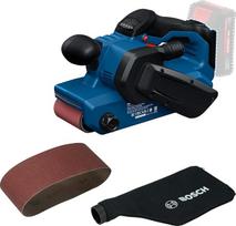 "Bosch PRO GBS18V-75" akumuliatorinis juostinis šlifuoklis su 18 V sistema, įskaitant 80 tinklelių šlifavimo juostą, dulkių maišelį