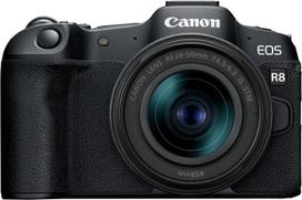 "Canon EOS R8 + RF 24-50mm F4.5-6.3 - sisteminis fotoaparatas su 24,2 MP, "Dual Pixel AF II", integruotu vaizdo deriniu, LCD jutikliniu ekranu, suderinamas su UVC/UAC - sukurtas "Full Frame" kūrybai
