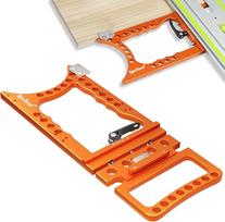 "SpeTool" 90° kampo ribotuvas kreipiamajam bėgiui, ±0,01° tikslumas, greitas užraktas ir bėgio apsauga, ypač didelis ir storas, suderinamas su "Festool", "Makita", "Milwaukee", "Powertec", WEN kreipiamuoju bėgiu
