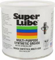 "Super Lube 41160" sintetinis tepalas (NLGI 2), 14,1 oz kanistras, permatomai baltas "Super Lube