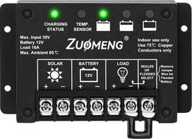 10A PWM saulės energijos įkrovimo valdiklis, skirtas 12 V švino-rūgštiniam akumuliatoriui, kad pailgintų akumuliatoriaus tarnavimo laiką, su sprogimui atspariu metaliniu korpusu, IP68, 4 pakopų įkrovimu, LVD, temperatūros kompensavimu, skirtas