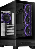 ASUS A31 Plus TG ARGB Black ATX kompiuterio korpusas (iš anksto įmontuoti ARGB ventiliatoriai, stiklinė priekinė panelė, suderinamas su pagrindinėmis plokštėmis su paslėptais prievadais, 360 mm radiatoriai, 380 mm grafika, juodas)