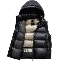 Unisex žąsų pūkų paminkštinta liemenė XXL juoda