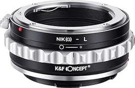 K&F CONCEPT objektyvo laikiklio adapteris NIK(G)-FX Rankinis fokusavimas, suderinamas su Nikon F (G tipo) objektyvu ir L tipo fotoaparato korpusu