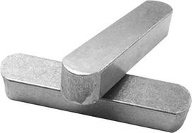 Keilstifte Antriebspassfedern Typ A aus Kohlenstoffstahl, flache Parallelstifte quadratisch for Antriebswelle 6 x 6 mm, 10 Stück(6x6x10mm)