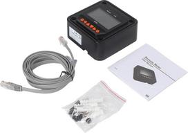 MT52 LCD-Display-Messgerät für EPEVER Solarregler, für RS485-Kommunikationsschnittstelle mit 2 m Kabel, Echtzeitüberwachung und Parameter-Einstellwerkzeug, ABS-Material, 98 x 98 mm