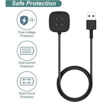 USB Charging Dock Station 3FT Cable Cord Charger for Fitbit Versa 3 4 Sense 1 2 juoda