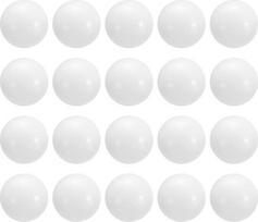 QUARKZMAN 20 Stück POM Lagerkugeln 19,05 mm Massive Kunststoff Lagerkugeln Präzisions POM Kugeln