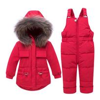 Žieminė pūkinė striukė, vaikiški kombinezonai mergaitėms, drabužiai kūdikiui, sniego kostiumas, vaikiškas berniukas, parkas, paltukas mažyliui 90cm raudona