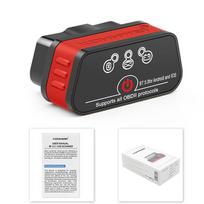 KONNWEI KW901 Bluetooth 5.0 OBDII diagnostinis skaitytuvas ELM327 V1.5 automatinis skaitytuvo kodų skaitytuvas, skirtas Android IOS raudona