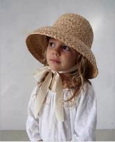 Nauja vintažinė Hepburn vėjo varpelio formos dideliu kraštu žvejo šiaudinė skrybėlė moterims, madinga elegantiška Lafite skrybėlė, apsauga nuo saulės, paplūdimio skrybėlė