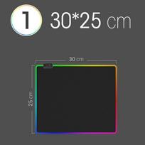 LED šviesos pelės kilimėlis RGB klaviatūros dangtelis Stalo kilimėlis Spalvingas paviršius pelės kilimėlis, atsparus vandeniui kelių dydžių pasaulinis kompiuterinis žaidėjas CS Dota LED 30 x 25 cm