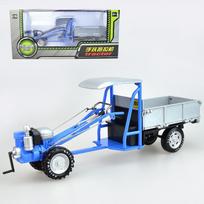 1/16 svarstyklių vikšrinis metalinis traktorius, vaikų lenktyninis žaislas, modelis, reprodukcija, dekoracija Išskirtinis dovanų pasirinkimas 1/16-Size:25*10*6.3cm mėlyna