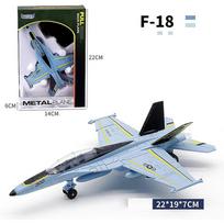 Armijos karinis F18 naikintuvo modelis orlaivio modelis kolekcionuojami Namų dekoro stalviršio dekoravimas su baziniu lėktuvo modeliu televizoriaus kabinetui Namų kavinės biuras Size:19*16.5*15cm dangaus mėlyna spalva