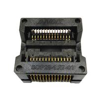 SOP28 į DIP28 programavimo adapteris Testavimo lizdas Žingsnis 1,27 mm Plotis 300mil SSOP28-1.27 OTS28(28)-1.27 lizdo adapteris B