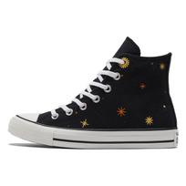 Converse Chuck Taylor All Star Žvaigždžių raštas Madingi Patogūs Neslystantys Patvarūs Aukštakulniai Drobės Batai Moteriški Sportbačiai Juodi Geltoni A02885C 36