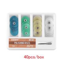 Dantų poliravimo diskai, mažinantys kontūravimo įtvarą, dantų eksploatacinių medžiagų juostelės 40pcs blue