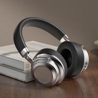 Ausinės CR-9 metalinės retro belaidės Bluetooth ausinės 5.4 sporto mados verslo ausinės muzikos ausinės ilgas baterijos veikimo laikas juoda