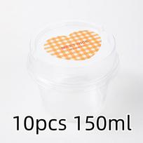 50 vnt. 360 ml vienkartiniai putėsių torto puodeliai su dangteliu, skaidrios plastikinės želė, desertų, jogurto torto puodeliai, iškylos, vakarėlio pakuotės dėžutė