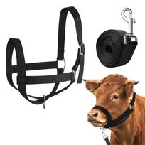 Bull Bridle Nailono karvės apynasris veršelių lauko valdymo įtaisai Profesionali ir karūnėlė, ir nosis S