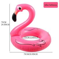 PVC pripučiamas flamingas plaukimo ratas suaugusiems baseino vakarėlių reikmenys&Baseino plūdurė
