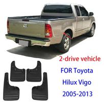 4vnt purvasaugiai purvasaugiai, skirti Toyota Hilux Vigo 2005-2014 priekiniams ir galiniams purvasaugiams, sparnų priedams 05-13 2drive vehicle gray