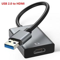 USB 3.0 į HDMI vaizdo išvesties adapteris 1080P kelių ekranų išorinis konverterio kabelis projektoriui, nešiojamam kompiuteriui, monitoriui, PC, Windows 7/8
