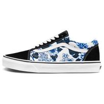 Vans Old Skool Gėlėti Mėlyni Unisex Kedai Balti VN0A7Q2JY6Z 36