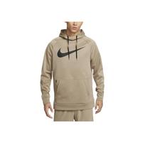 Nike Swoosh Therma-FIT Fleece Puloveris Treniruočių Gobtuvas Vyriški gobtuvai Chaki spalvos Juoda CU6240-247 S