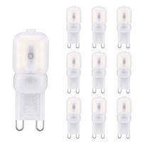 10 vnt. G9 LED lemputė 220V SMD2835 Balta Šilta Balta Šviesa Namų Kristaliniam Šviestuvui Pakeisti 30W Halogeninę Lemputę COLD WHITE